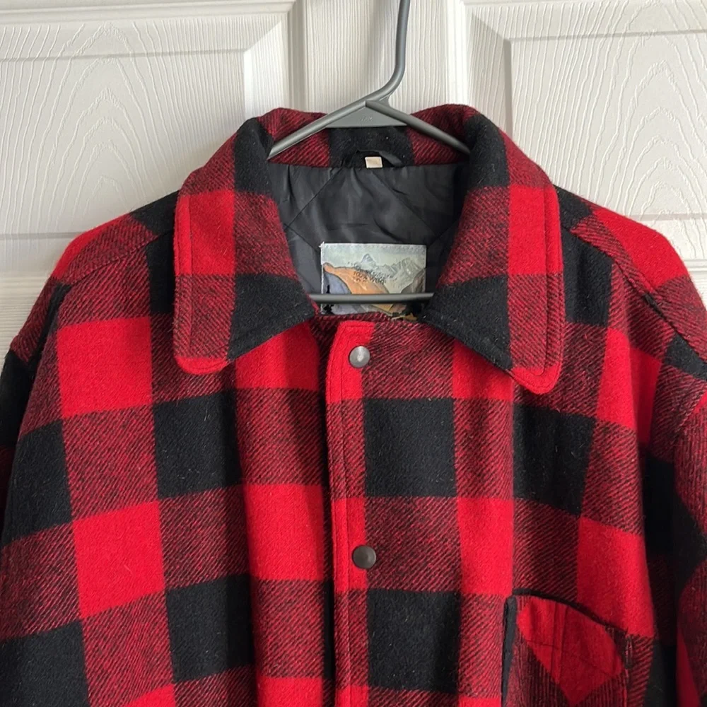 Mountain Buffalo Plaid Wool Blend Shacket /‎ SZ L